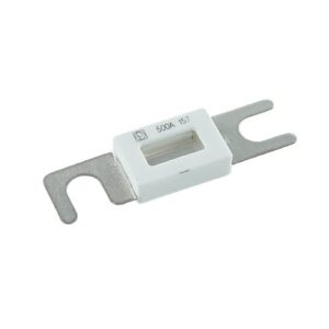 Streifensicherung 60mm, 500A, mit Keramik-Isolierkörper