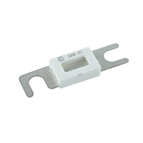 Streifensicherung 60mm, 500A, mit Keramik-Isolierkörper
