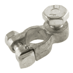 Batterieklemme „+“ verbleit, Schraube M12 mm, Batteriepoldurchmesser: 17,5mm nach DIN 72 332