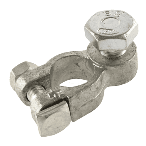 Batterieklemme "+" verbleit, Schraube M12 mm, Batteriepoldurchmesser: 17,5mm nach DIN 72 332