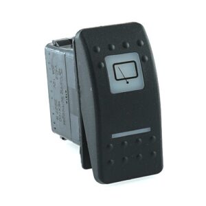 on-on Schalter, 12V/20A, Contura II, LED 1 grün hell, LED 2 grün hell, quadratische und schmale Linse weiß, Symbol "Scheibenwischer hinten"