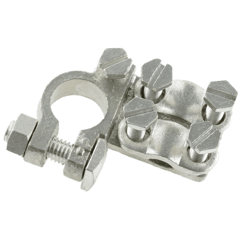 Batterieklemme "+", Klemmanschluss, 50-120mm², 2-fach