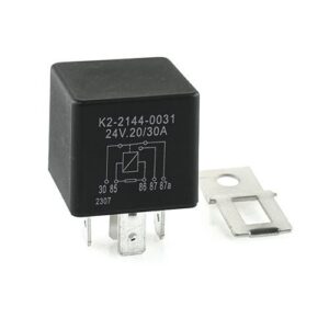 Mini-Relais 24V, 20/30A, Wechsler, mit Widerstand