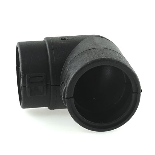 Wellrohr-Verbinder NW 23-22, 90°, schwarz