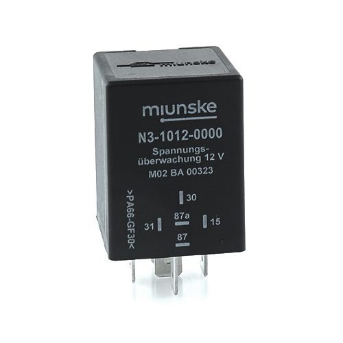 Spannungsüberwachung 12V, U(ein) 12,8V, U(aus) 12V, verzögert
