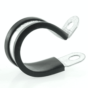 Befestigungsschelle für Wellrohr NW17, Befestigungsloch Ø 5mm, Metall