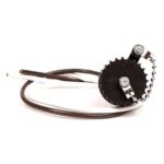 2-polige Einbausteckdose ISO 4165, mit Schraubdeckel und Anschlussleitung, vergossen IP67