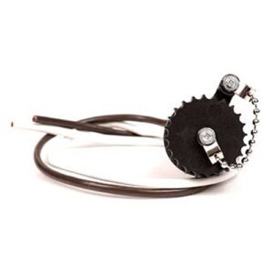 2-polige Einbausteckdose ISO 4165, mit Schraubdeckel und Anschlussleitung, vergossen IP67