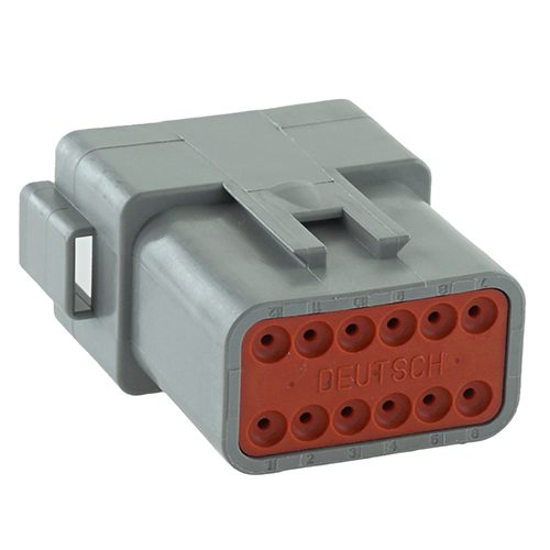 Stiftgehäuse 12-polig, grau