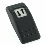 Wippe Contura II, schwarz, quadratische Linse weiß, Symbol „Pfeil auf/ab“