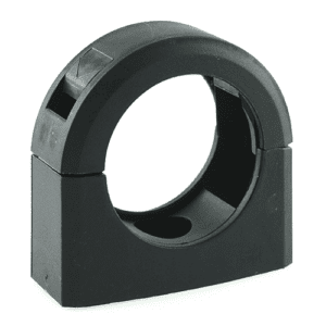 Befestigungsschelle für Wellrohr NW29, Befestigungsloch Ø 6mm, Kunststoff