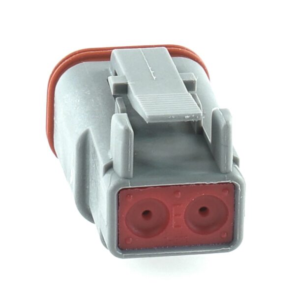 Buchsengehäuse 2-polig, grau