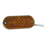 LED-Seitenmarkierungsleuchte 12V, 108×44 oval, mit Rückstrahler, 0,16m Kabel 2×0,5mm², mit Flächendichtung