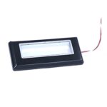 LED-Stufenmarkierungsleuchte 90mm x 38mm x 8mm, schwarz, 12V, 6 LEDs blau