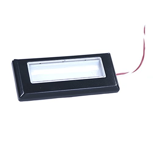LED-Stufenmarkierungsleuchte 90mm x 38mm x 8mm, schwarz, 12V, 6 LEDs blau
