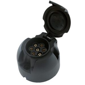 Steckdose 12V, 7-polig, ISO 1724- Typ N, Flachsteckanschluss