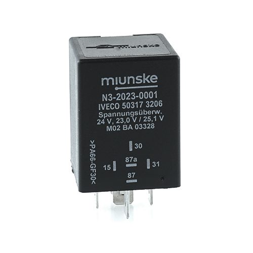 Spannungsüberwachung 24V,  NC 25A/NO 25A, U(ein) 25,1V, U(aus) 23V, verzögert