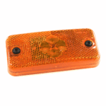 LED-Seitenmarkierungsleuchte 24V, gelb, 110x50mm, mit Rückstrahler, AMP-JPT-Anschlussstecker