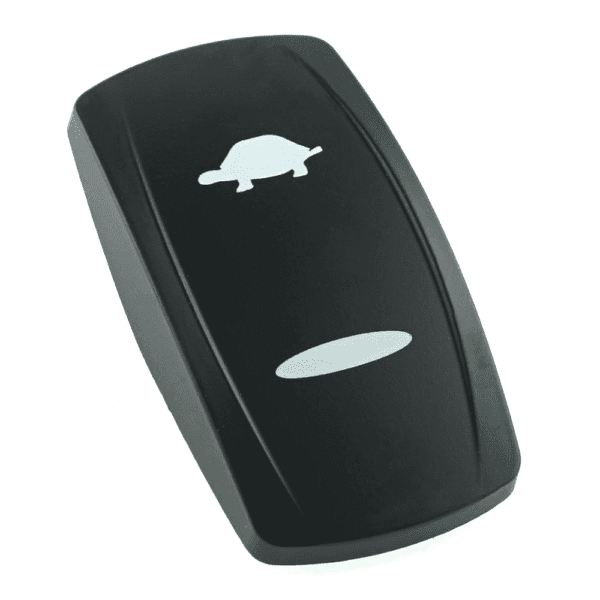 Wippe Contura V, schwarz, Symbol "Schildkröte", schmale Linse, gelasert