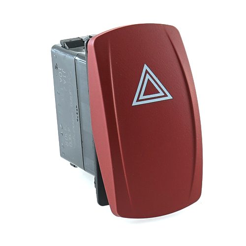 Warnblinkschalter, 12V, Contura V, LED 1 rot, Symbol, "Warndreieck"