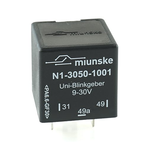 Universalblinkgeber 9V...30V, 60W/12V...120W/24V, vollelektronisch, ohne Start-Stop-Eingang, 31|49a|49