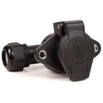 Steckdose 24V, 7-polig, ISO 1185 N-Ausführung, Kunststoff, Crimpanschluss