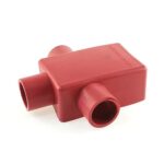 Batteriepolabdeckung „+“, für Batterieklemme, rot, mit 3 Abgängen
