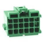 Junior-Power-Timer Buchsengehäuse, 18-polig (3×6), grün