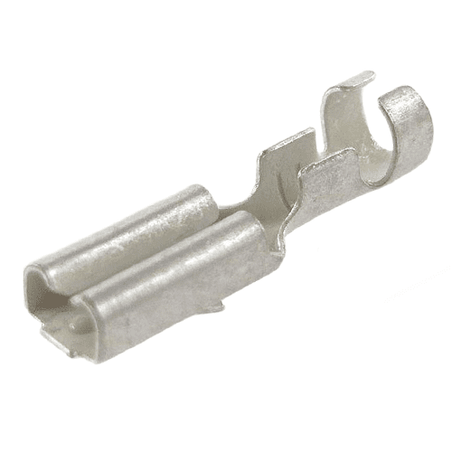 Flachsteckhülse 2,8mm, DIN 46340, 0,5-1mm², mit Rastnase