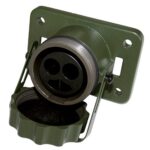 2-polige Steckdose 24V, grün, Crimp/Lötkontakte 50mm²