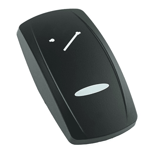 Wippe Contura V, schwarz, Symbol "Klemme X", schmale Linse, gelasert