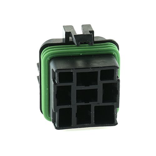 Mini-Relais-Sockel, Zentralstecker, 5x 6,3mm, wasserdicht