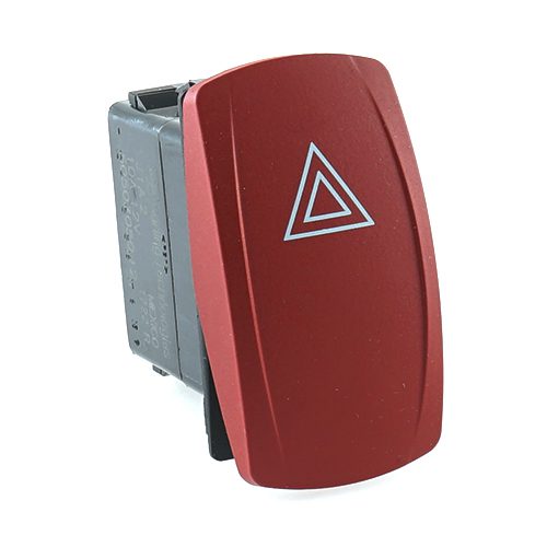 Warnblinkschalter, 12V, Contura V, LED 1 rot, Symbol, "Warndreieck"