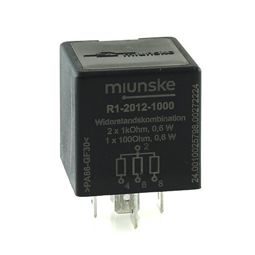 Widerstandskombination 0,6W, 1x100Ohm, 2x1kOhm, gemeinsamer Anschluss