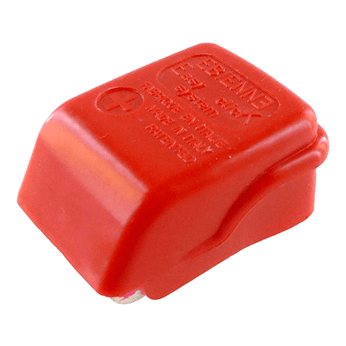 Batterieklemme "+", Klemmanschluss für 70mm², mit Abdeckkappe rot
