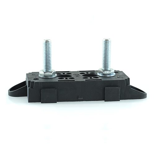 Universal-Sicherungshalter für MegaVal 50,8mm, 1-fach, anreihbar, mit Befestigungslaschen,vergossen