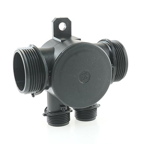 Mehrfach-Verteiler NW22-22-10-10, schwarz, wasserdicht