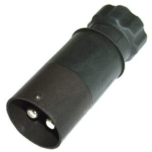 2-poliger Stecker 24V, ohne Schraubring, mit Crimp-/ Lötkontakten für 50mm² Leitung