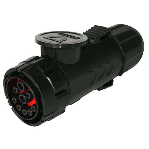 Stecker ISOBUS IBIC, 9-polig, 12V, ISO 11783-2, mit Kontakten