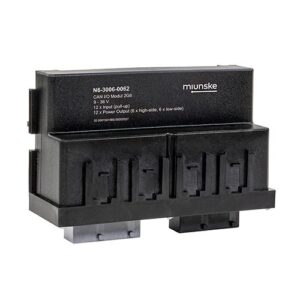 CANopen I/O-Modul 2G6, 9-36V, 12 x Input (pull-up), 12 x Power Output (6 x high-side, 6 x low-side), mit Kunststoffdeckel verschraubt