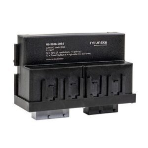 CANopen I/O-Modul 2G6, 9-36V, 12 x Input ((5 x pull-down, 7 x pull-up), 12 x Power Output (6 x high-side, 6 x low-side), mit Kunststoffdeckel verschraubt
