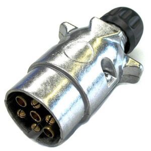 Stecker 7-polig, 12V, Schraubkontakt, Kabelverschraubung für Kabeldurchmesser 9,2-11,5mm
