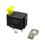 Mini-Relais 12V, 30A, Schließer, mit Kfz-Flachsicherung 20A
