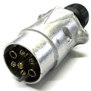 Stecker 7-polig, 12V, Schraubkontakt, Kabelverschraubung für Kabeldurchmesser 9,2-11,5mm