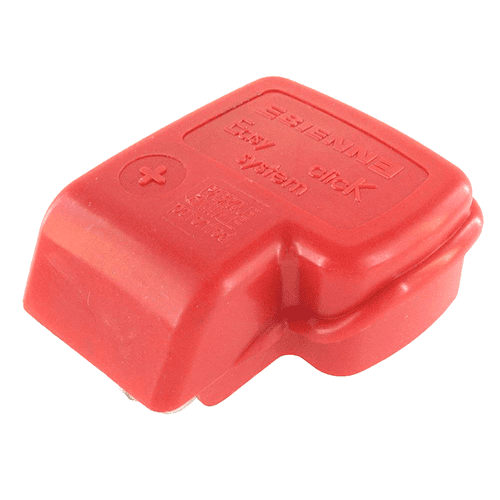 Batterieklemme "+", Klemmanschluss bis 50mm², mit Abdeckkappe rot