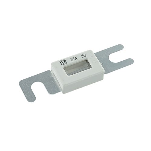 Streifensicherung 60mm, 35A, mit Keramik-Isolierkörper