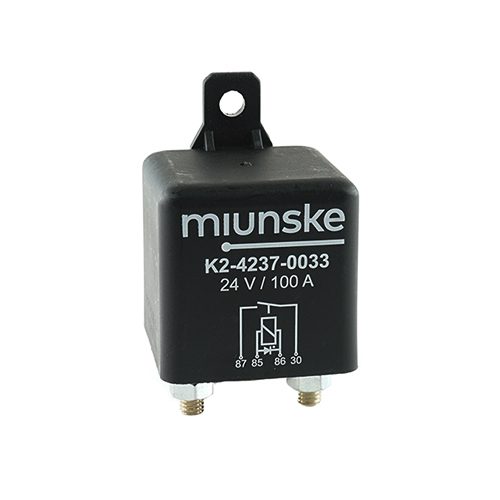 Power-Relais, 24V, 100A, Schließer, mit Diode, mit Lasche