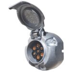 Steckdose 7-polig, 12V, N-Ausführung, ISO 1724, Metall