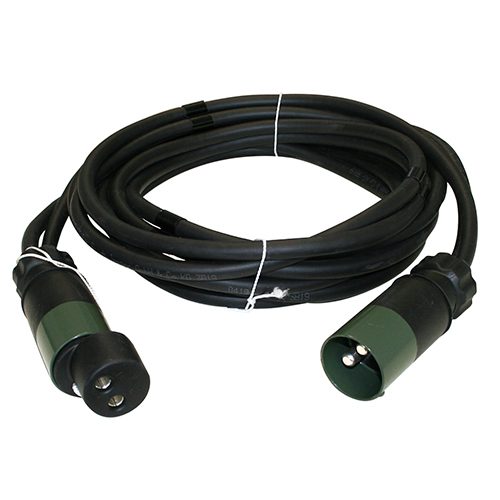 2x 50 mm² Leitung 2-polig, 24 V, mit 2 Steckern und 1 Kupplung, Länge 7 m