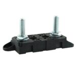 Universal-Sicherungshalter M10, 61mm, mit Laschen, mit flachen Muttern